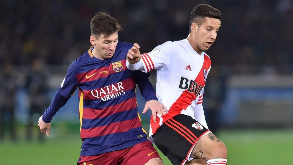Messi y Driussi River vs. Barcelona 2015. (Foto: Getty Images)