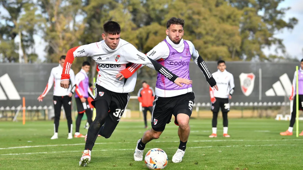 Franco Mastantuono Sebastián Boselli entrenamientos
