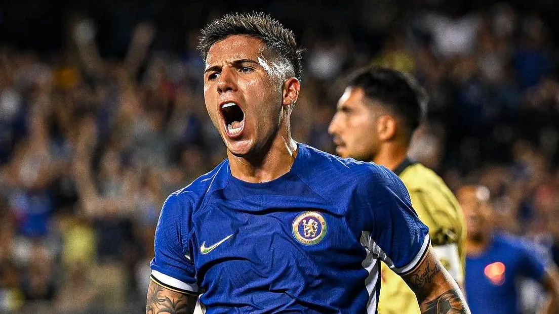 Enzo Fernández marcó su primer gol con el Chelsea