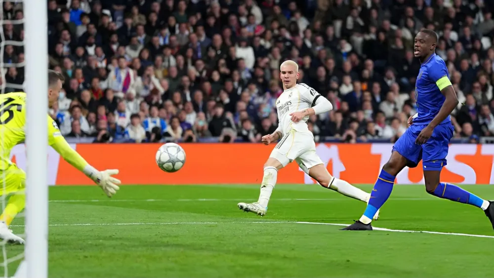 Franco Mastantuono Real Madrid festejo gol