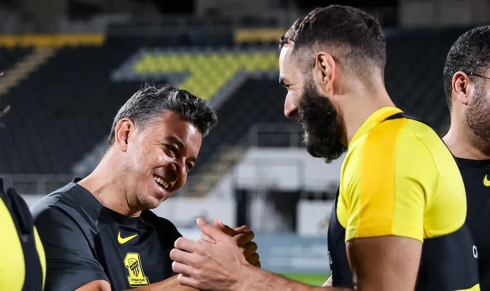 Marcelo Gallardo Karim Benzema Al-Ittihad (Foto: Al-Ittihad)