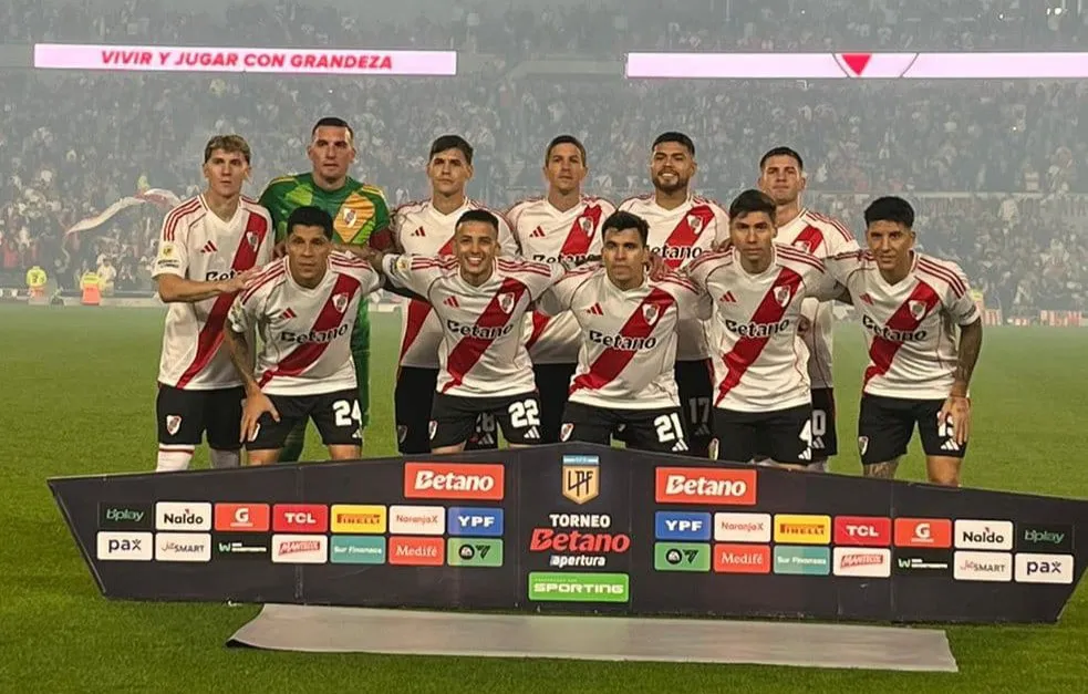 El once de River ante Barracas Central