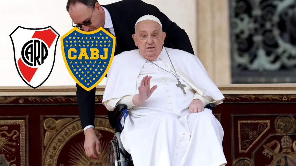 Homenaje Superclásico River Boca Papa Francisco
