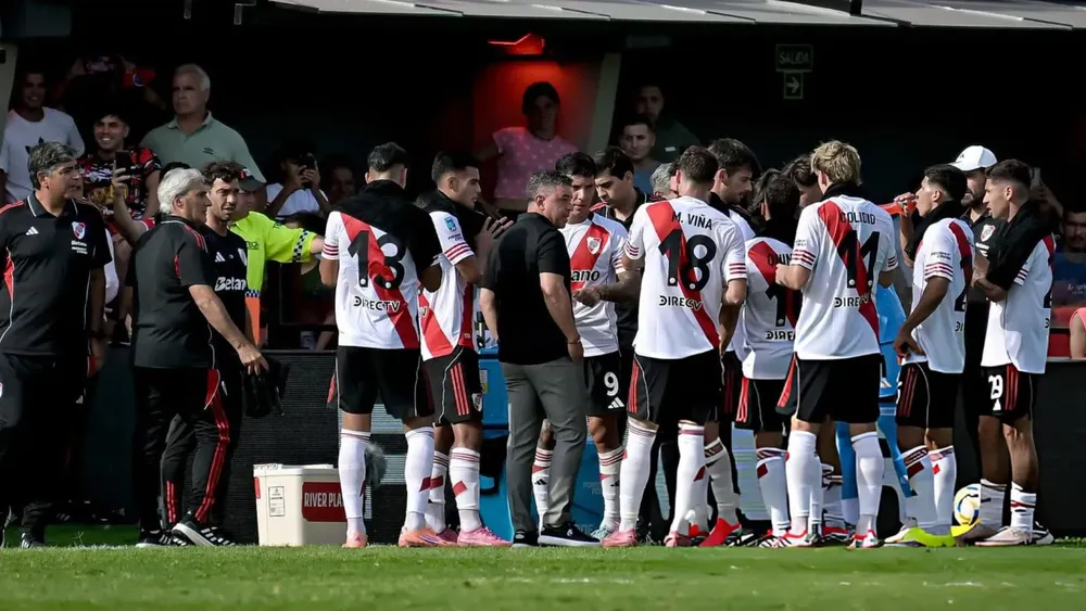 Equipo River Gallardo partido