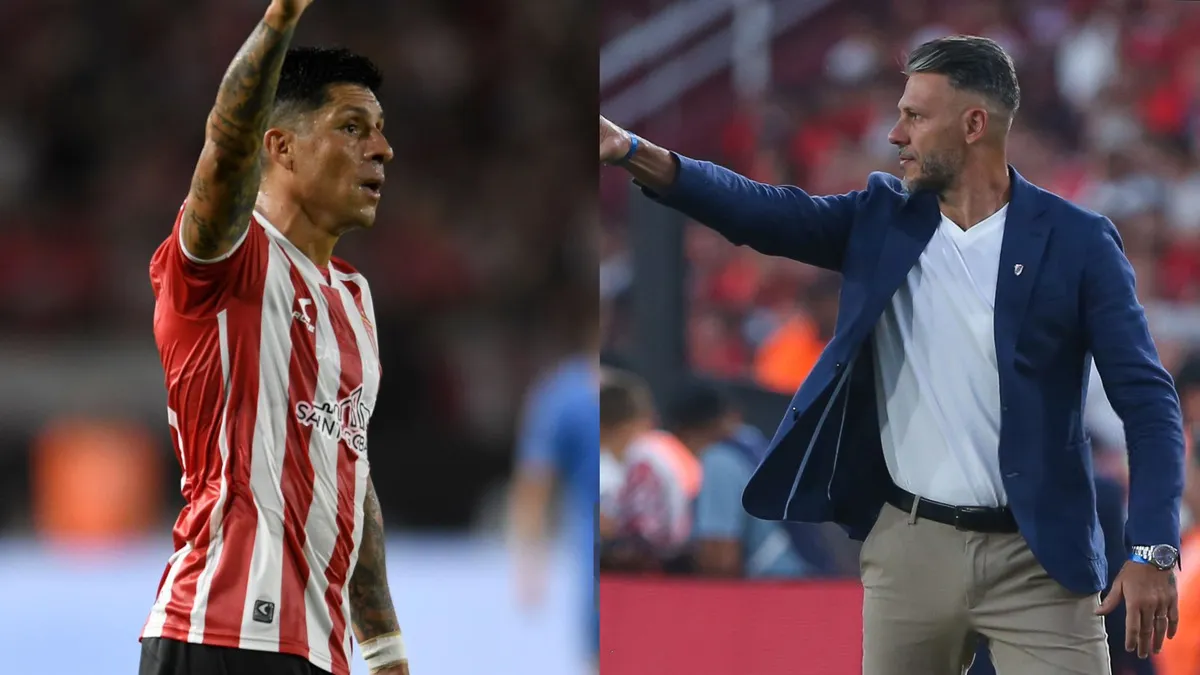 Enzo Pérez Estudiantes Martín Demichelis (Foto: Getty)