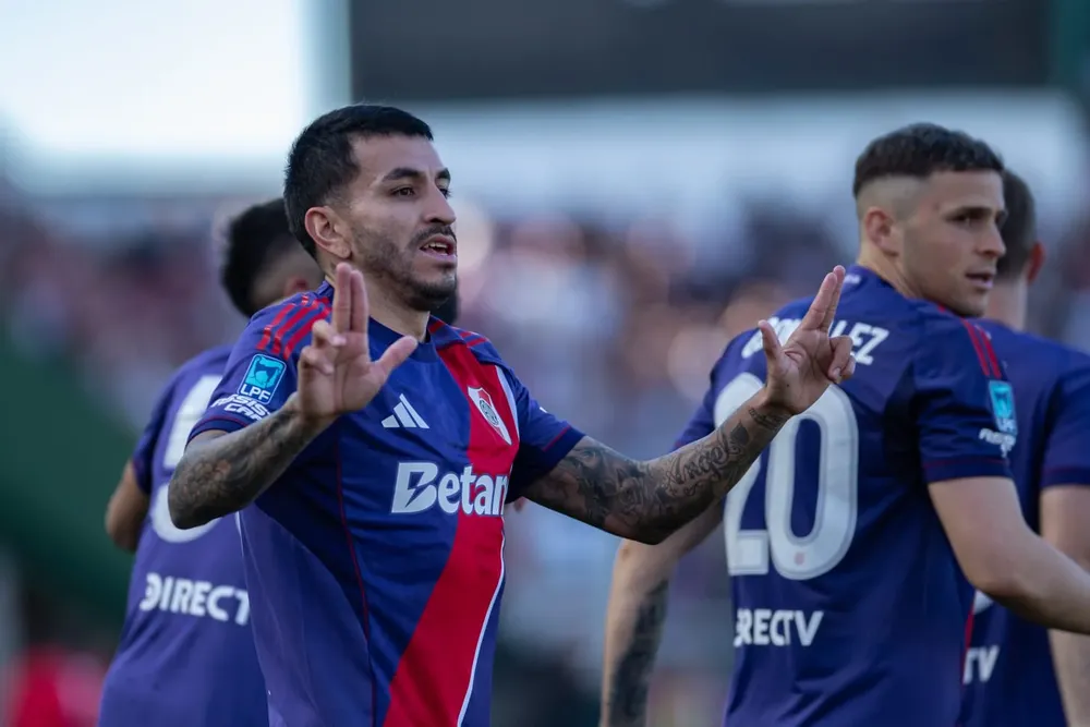 Ángel Correa festejo gol River  (Foto: Matías Bilbao)
