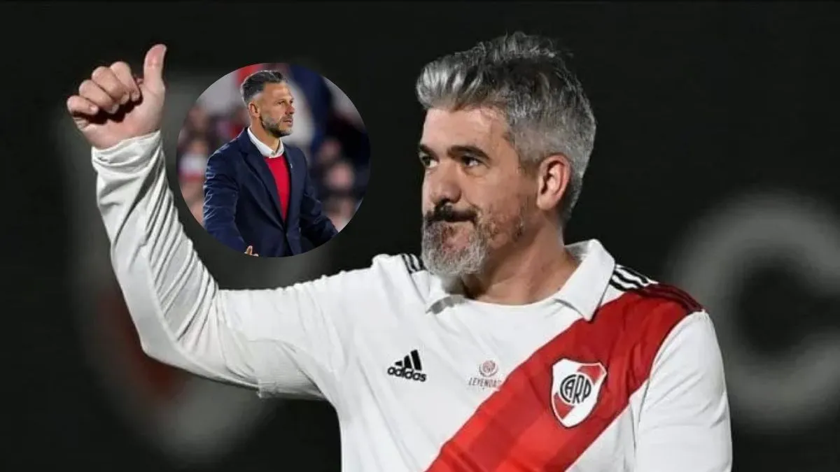 La banca de Ariel Ortega a Demichelis