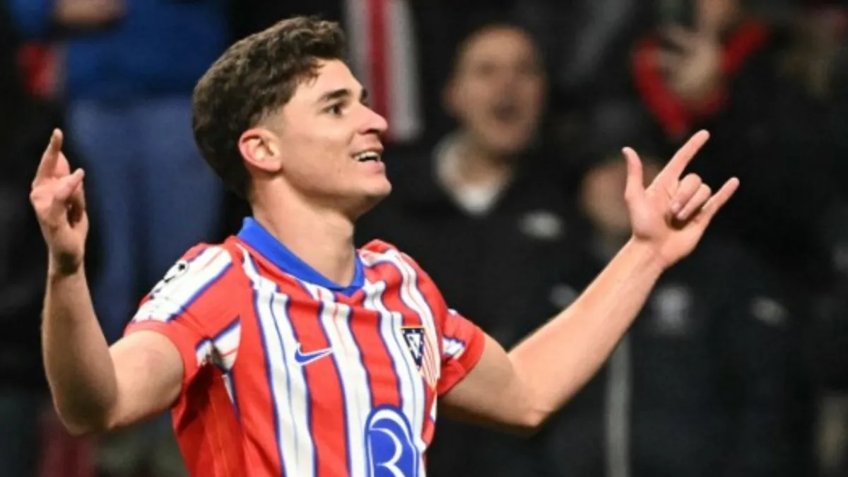 Ex-River: gol de Julián Álvarez para el Atlético de Madrid