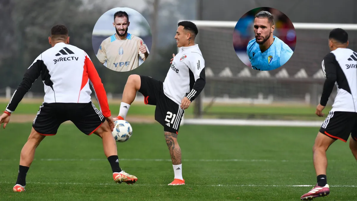 Entrenamiento River Camp Esequiel Barco Pezzella Ledesma