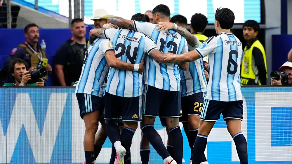 Selección Argentina equipo festejo gol  (Foto: Getty Images)