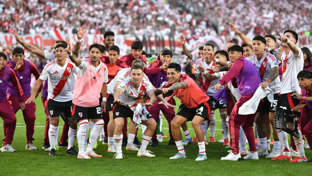 Festejo equipo River Monumental Superclásico (Foto: River Plate)
