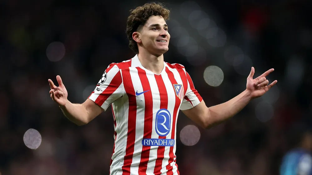 Julián Álvarez festejo gol Atlético Madrid  (Foto: Champions League)