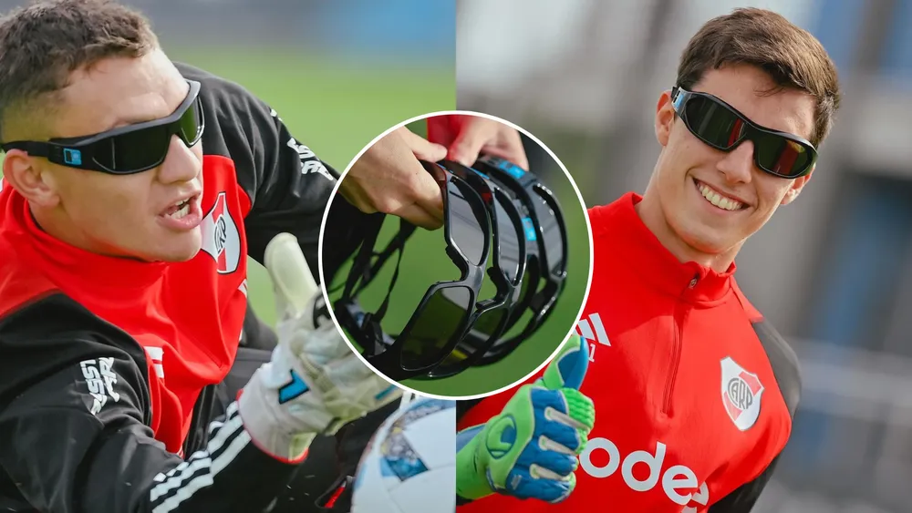 Arqueros entrenamiento lentes Lavagnino Beltrán 2024 (Fotos: River Plate)