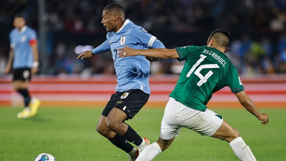 Nicolás De La Cruz Uruguay Bolivia 2023 (Foto Getty)
