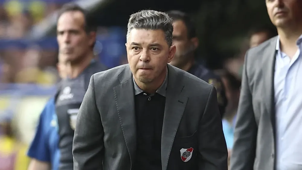 Marcelo Gallardo entrenador River Bombonera