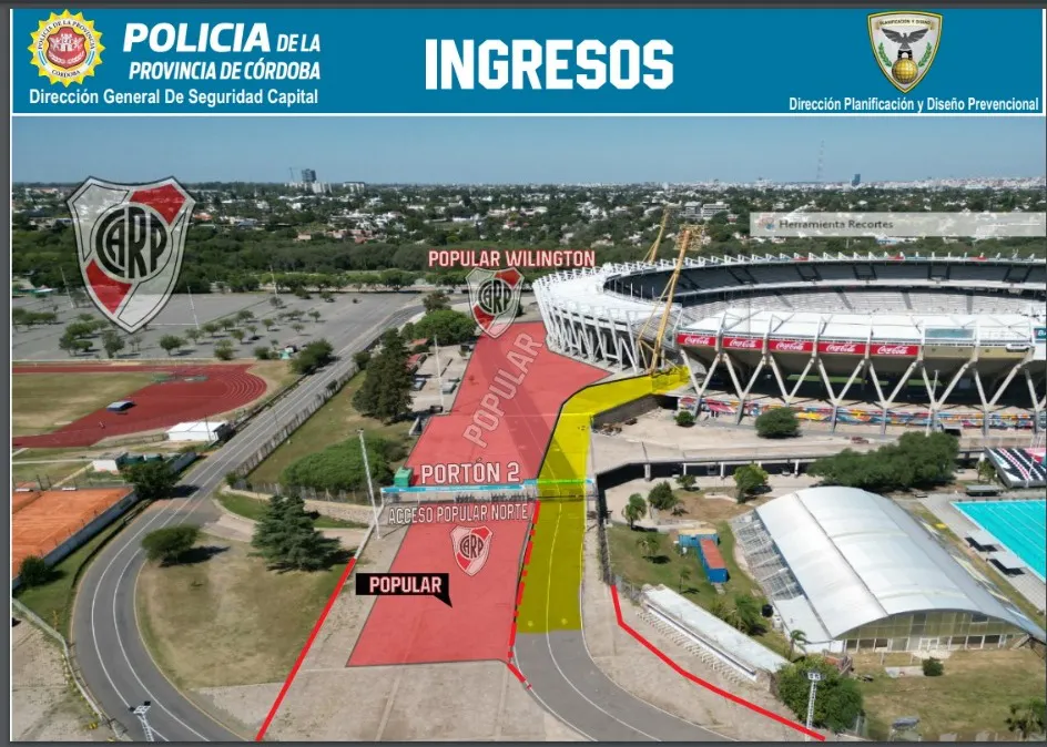 ingreso hinchas River Kempes 2