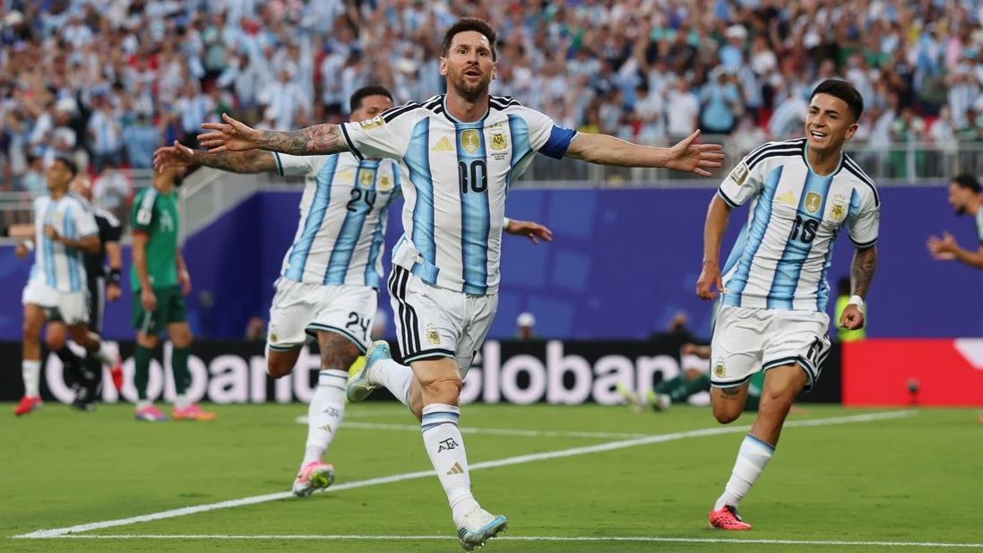 Selección Argentina festejo gol Messi (Foto: Selección Argentina)