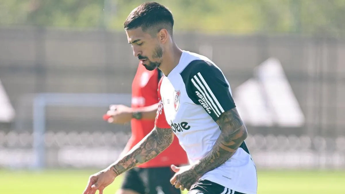 Manuel Lanzini Entrenamiento River 2024