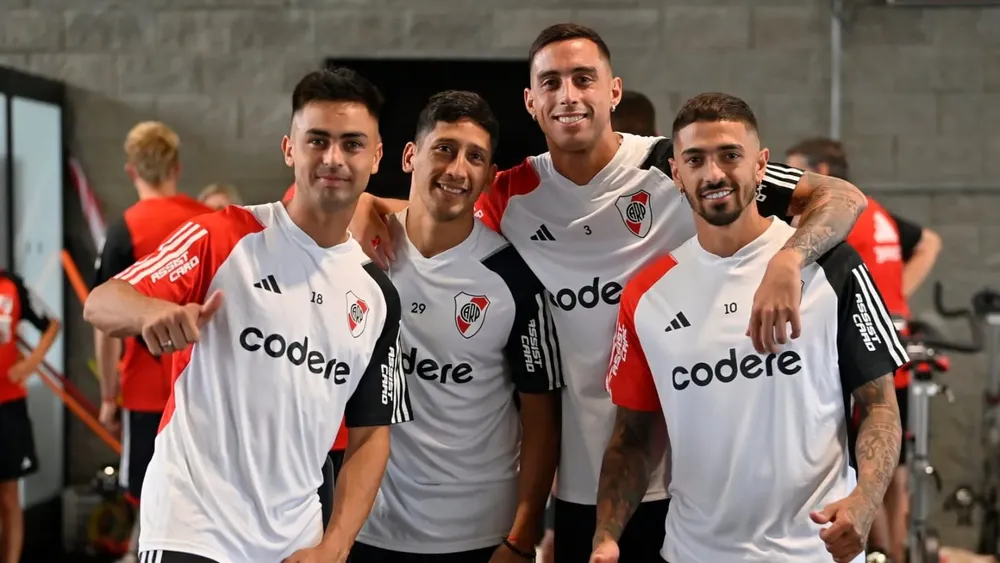 jugadores equipo River Plate pretemporada gimnasio (Foto: River Plate)