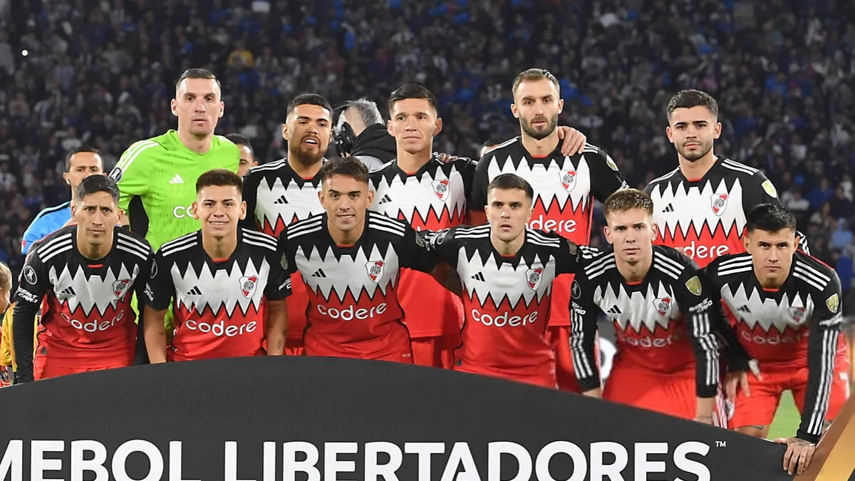 Formación River Talleres Copa Libertadores IDA (Foto: Getty)