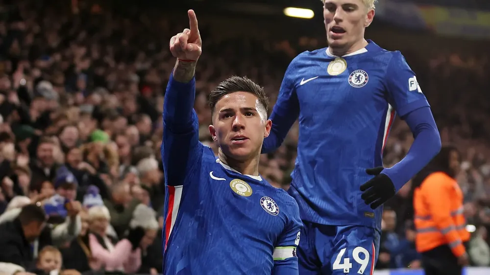 Enzo Fernández festejo gol Chelsea