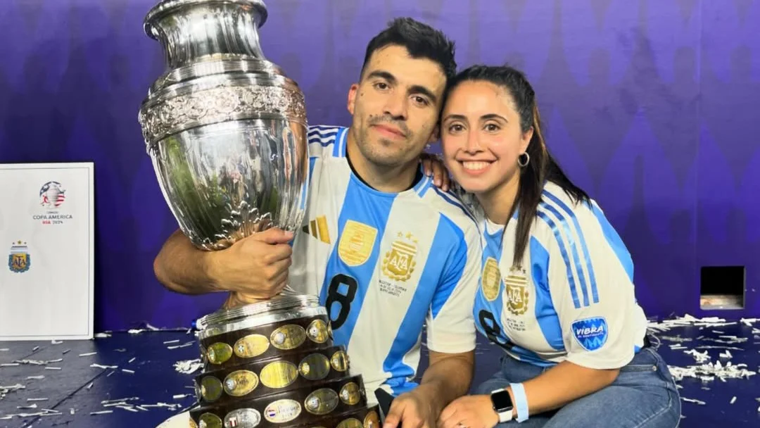 Acuña esposa pareja Julia Silva Argentina   (Foto: Instagram de Marcos Acuña)