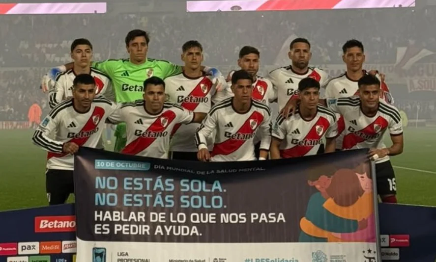 Formación River Plate vs Estudiantes Río Cuartop