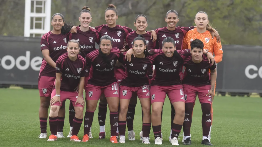 Equipo Formación River Femenino camiseta suplente bordo