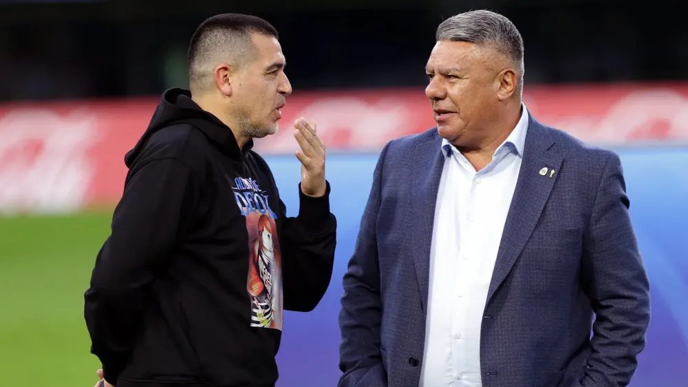 Juan Román Riquelme Claudio Tapia (Foto: Plante Boca)