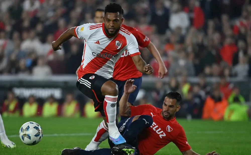 Miguel Ángel Borja River Independiente 2023 (Foto: River Plate)