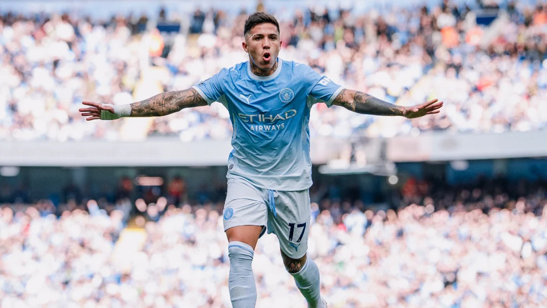 Enzo Fernández gol Manchester City (Foto: Manchester City)