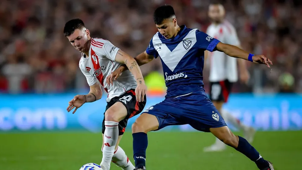 Franco Mastantuono River Vélez Monumental (Foto: Getty Images)
