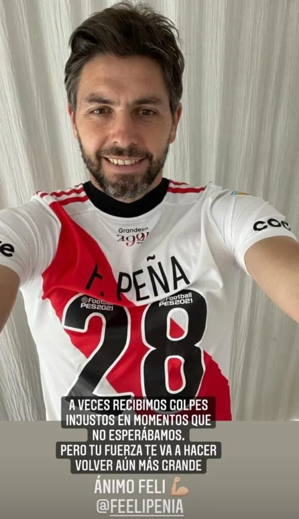 El posteo de Poroto Lux apoyando a Felipe Peña