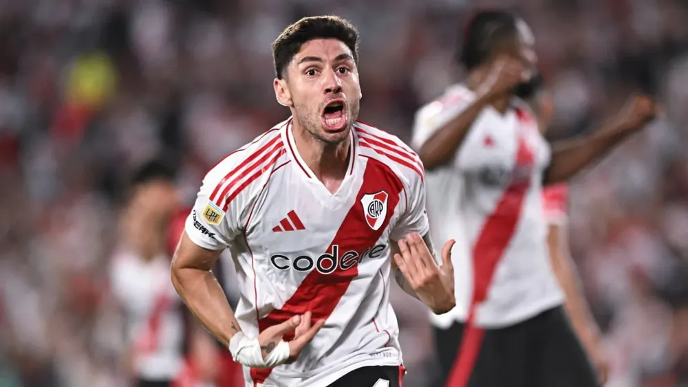 Gonzalo Montiel festejo gol River
