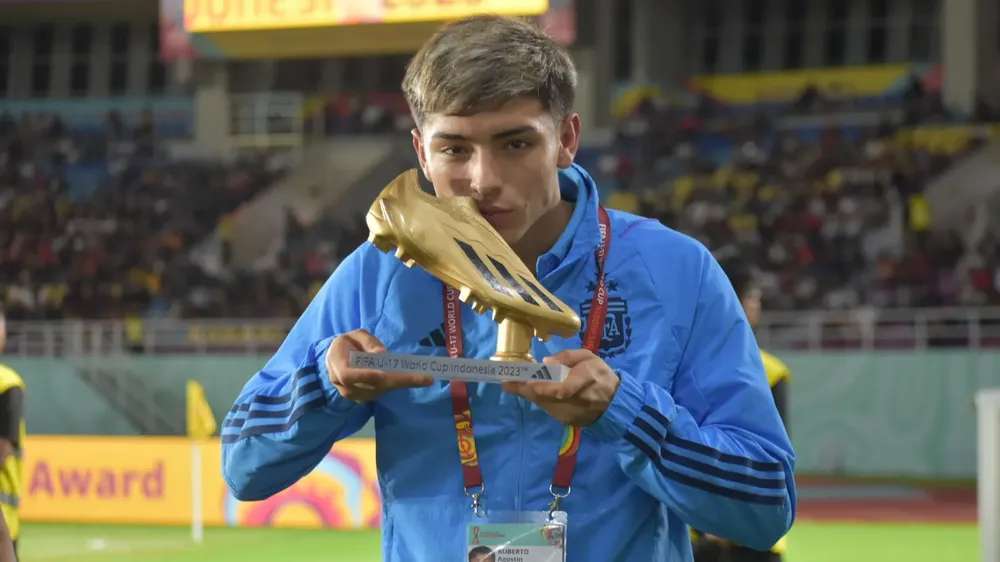 Agustín Ruberto goleador Mundial Sub 17 Argentina