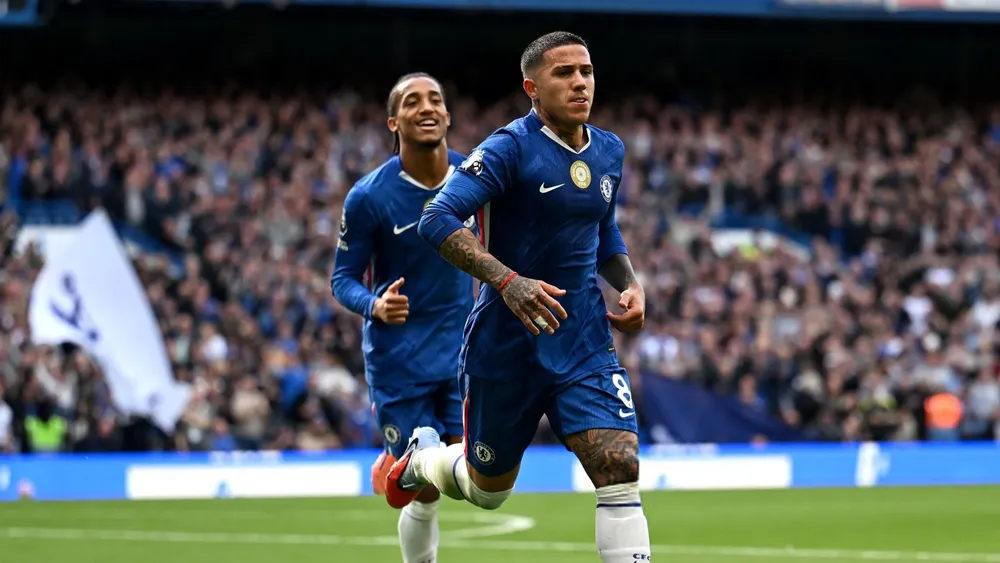 Enzo Fernández festejo gol Chelsea (Foto: X)