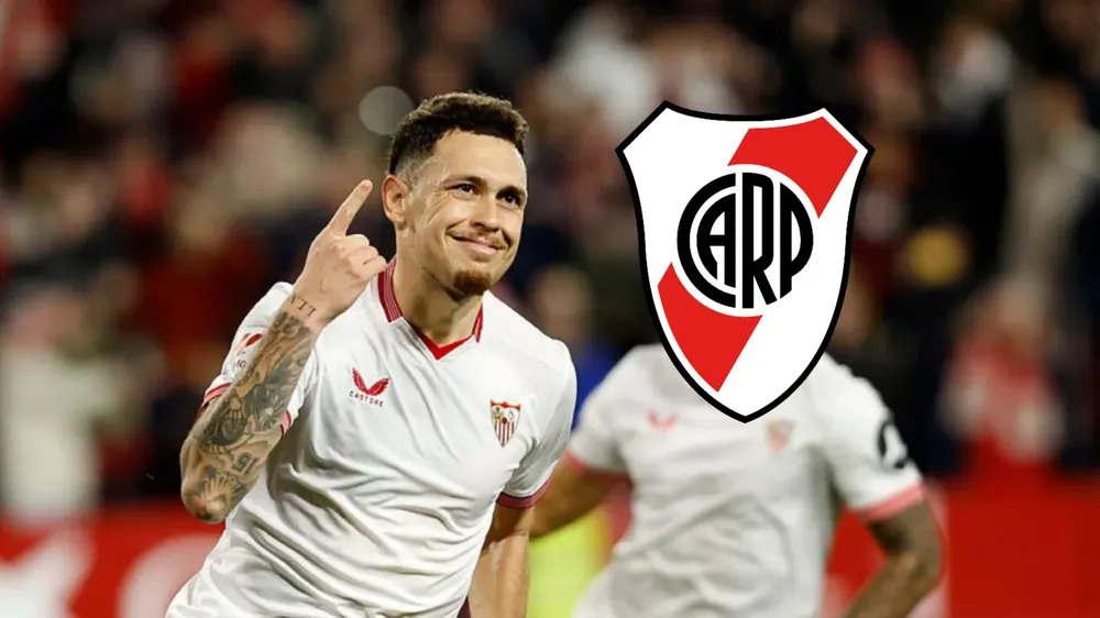 Lucas Ocampos River Sevilla (Foto original: Sevilla)