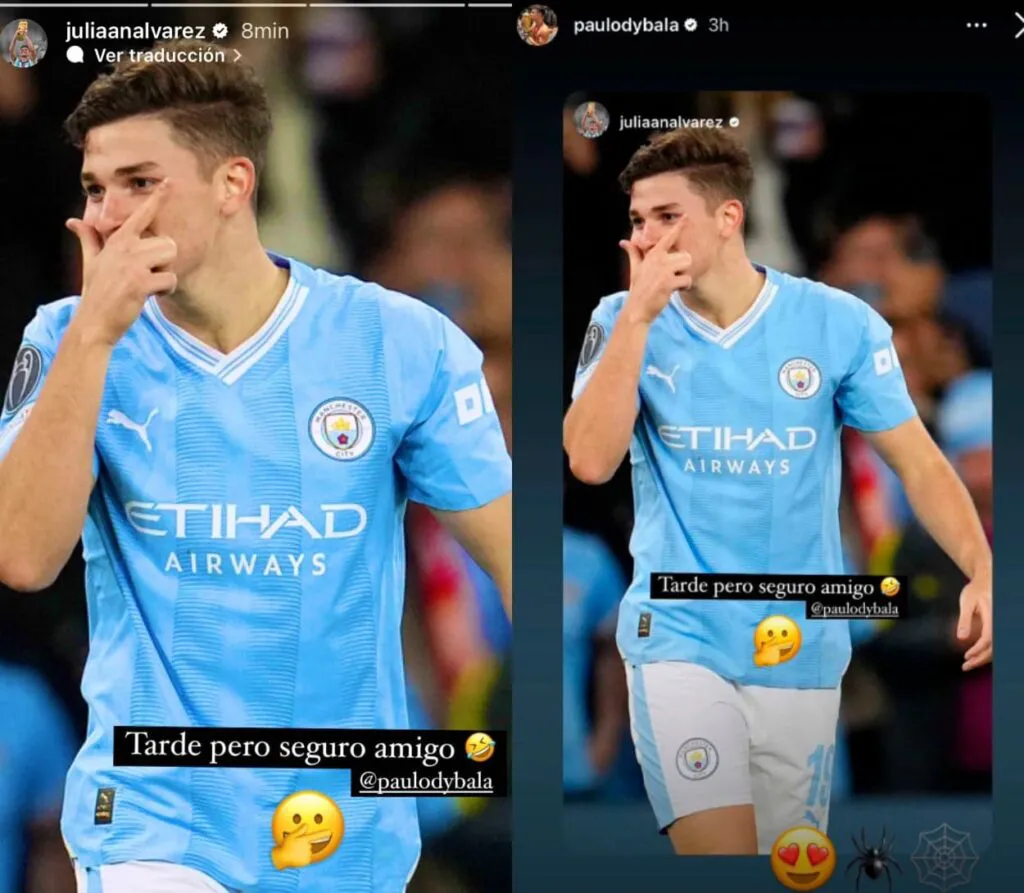 Viral: La dedicatoria de Julián Álvarez a Dybala