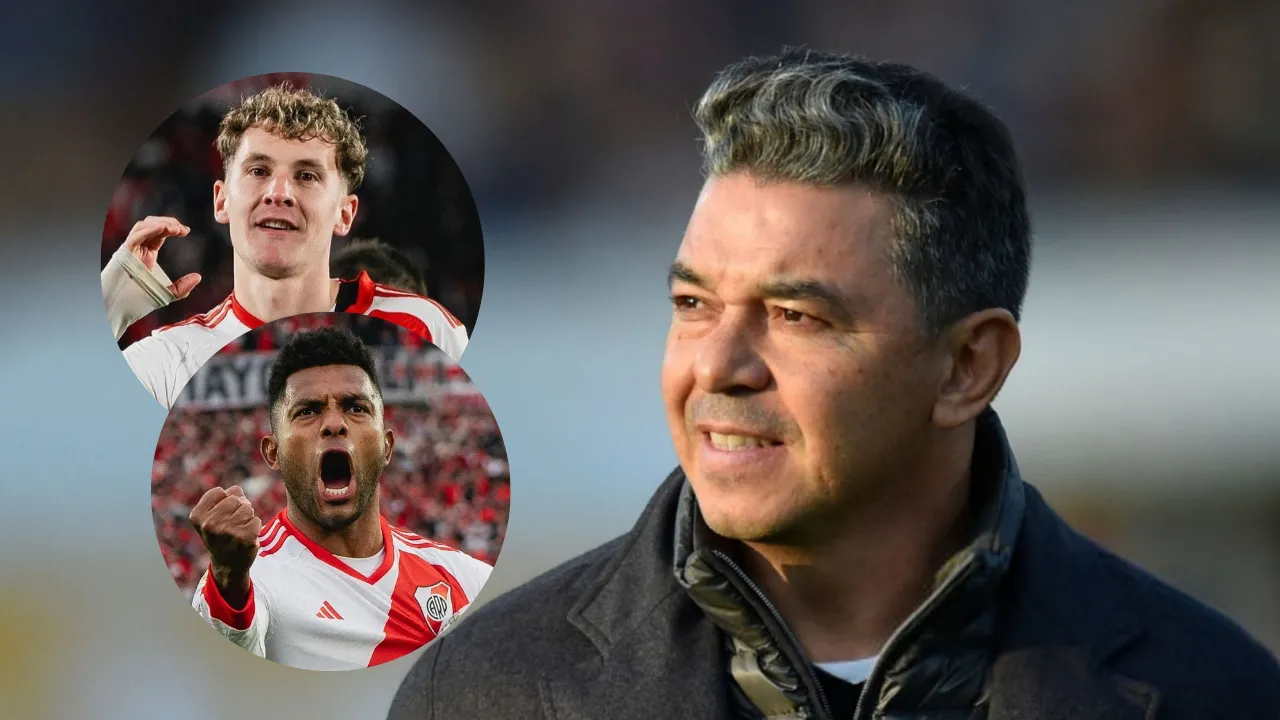 Marcelo Gallardo Borja Colidio River (Fotos: River Plate y Getty Images)