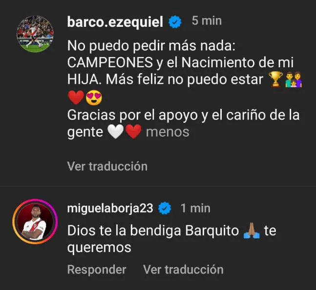Mensaje bendición nacimiento hija Esequiel Barco Borja Mensaje bendición nacimiento hija Esequiel Barco Borja