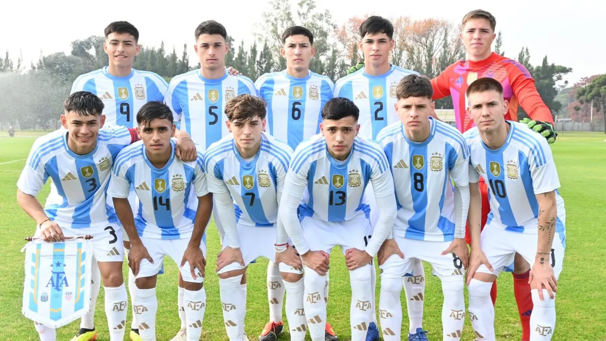Amistoso Argentina Estados Unidos Sub 20 Ruberto Mastantuono Martinet (Foto: Argentina)