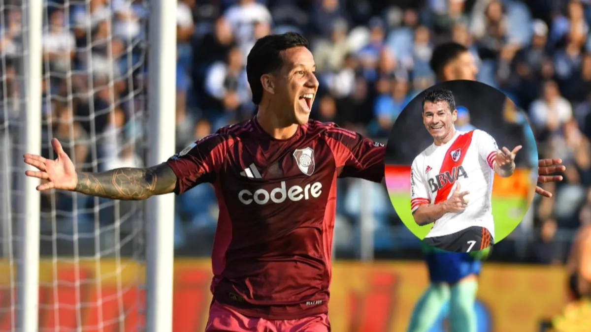 Mora festejó el gol de Driussi