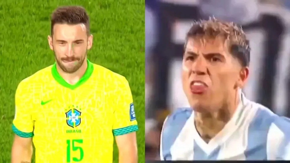 Video gesto burla Enzo Fernández Léo Ortiz Brasil Argentina