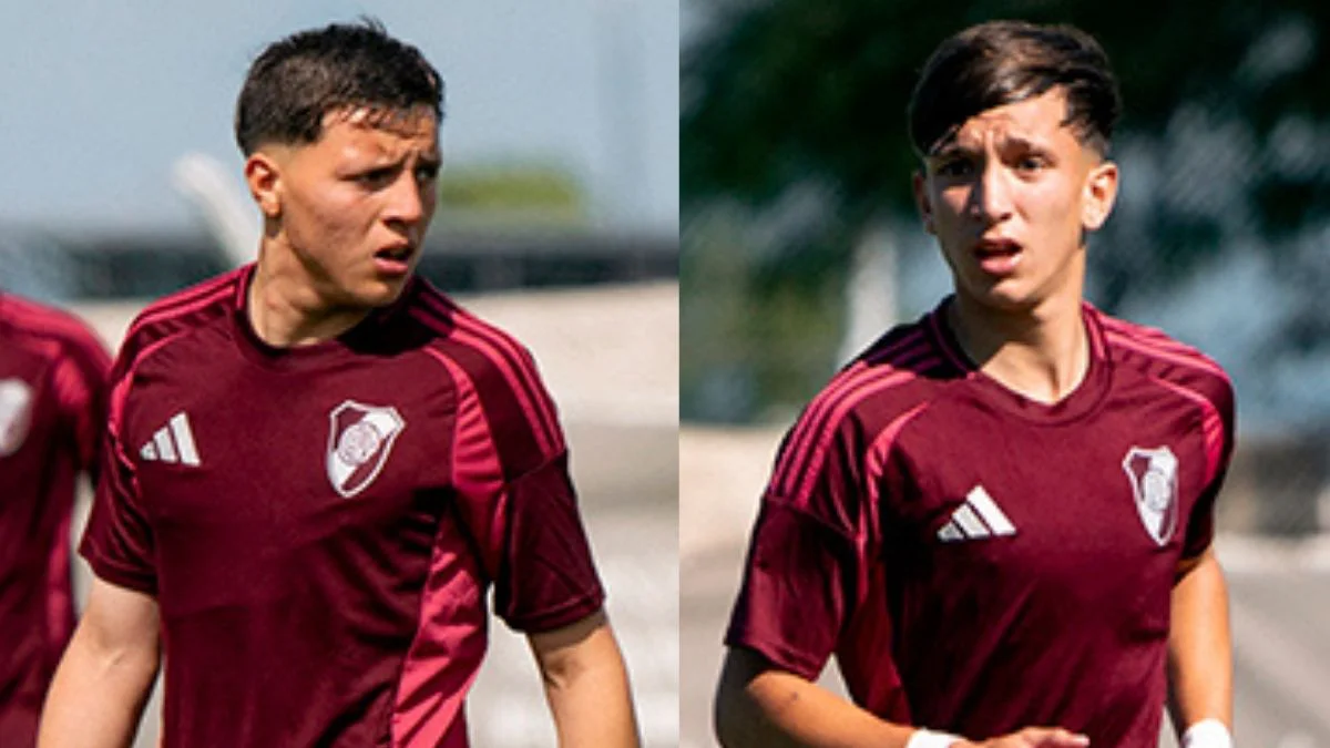 Tobías Goytía y Galo Escobar. (Foto: River Plate)