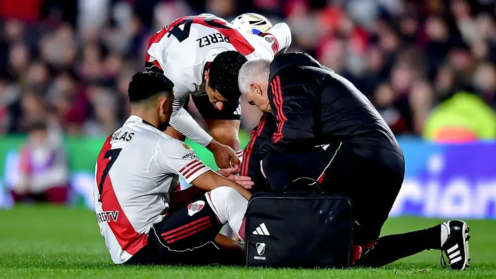Lesión Maximiliano Salas River médico (Foto: Getty Images)