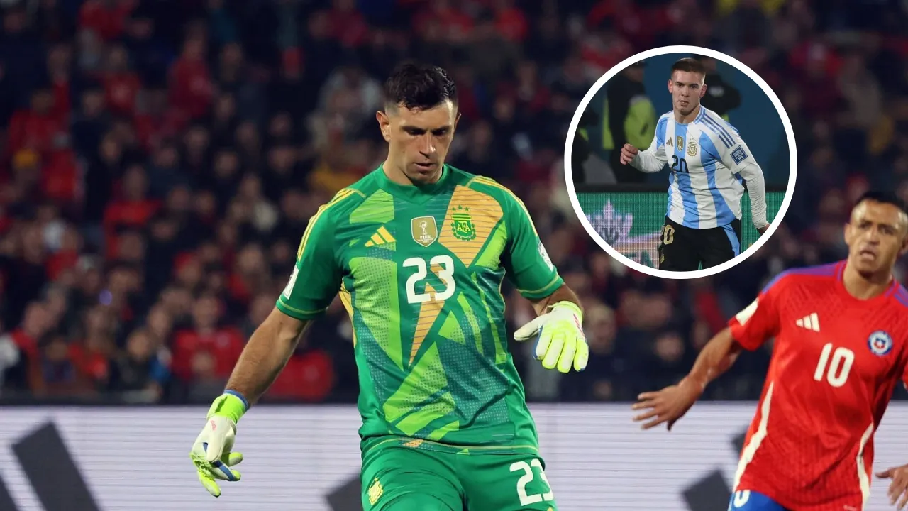 Emiiiano Dibu Martínez Selección Argentina debut Franco Mastantuono