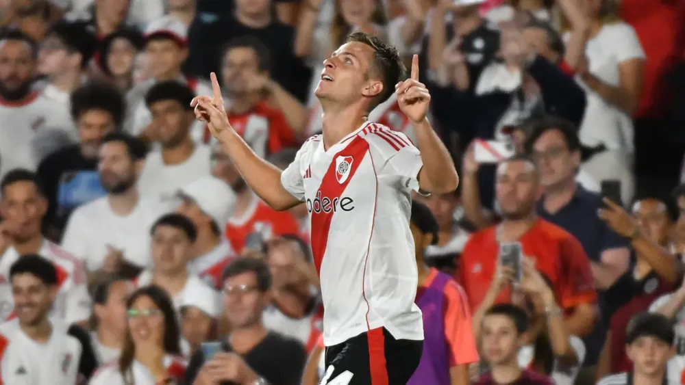 Giuliano Galoppo River festejo gol Monumental