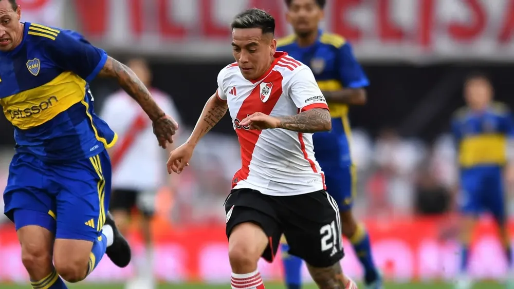 Esequiel Barco River Plate Boca Monumental Copa 24 (Foto: Getty Images)