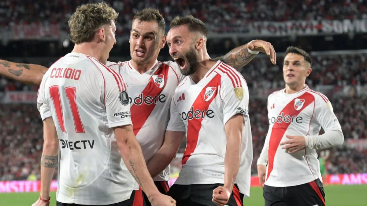 Festejo jugadores River vs. Colo Colo - Copa Libertadores 2024