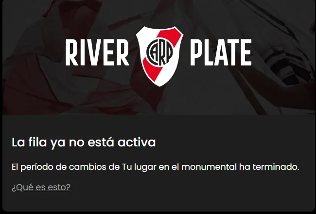 Tu Lugar en el Monumental agotado